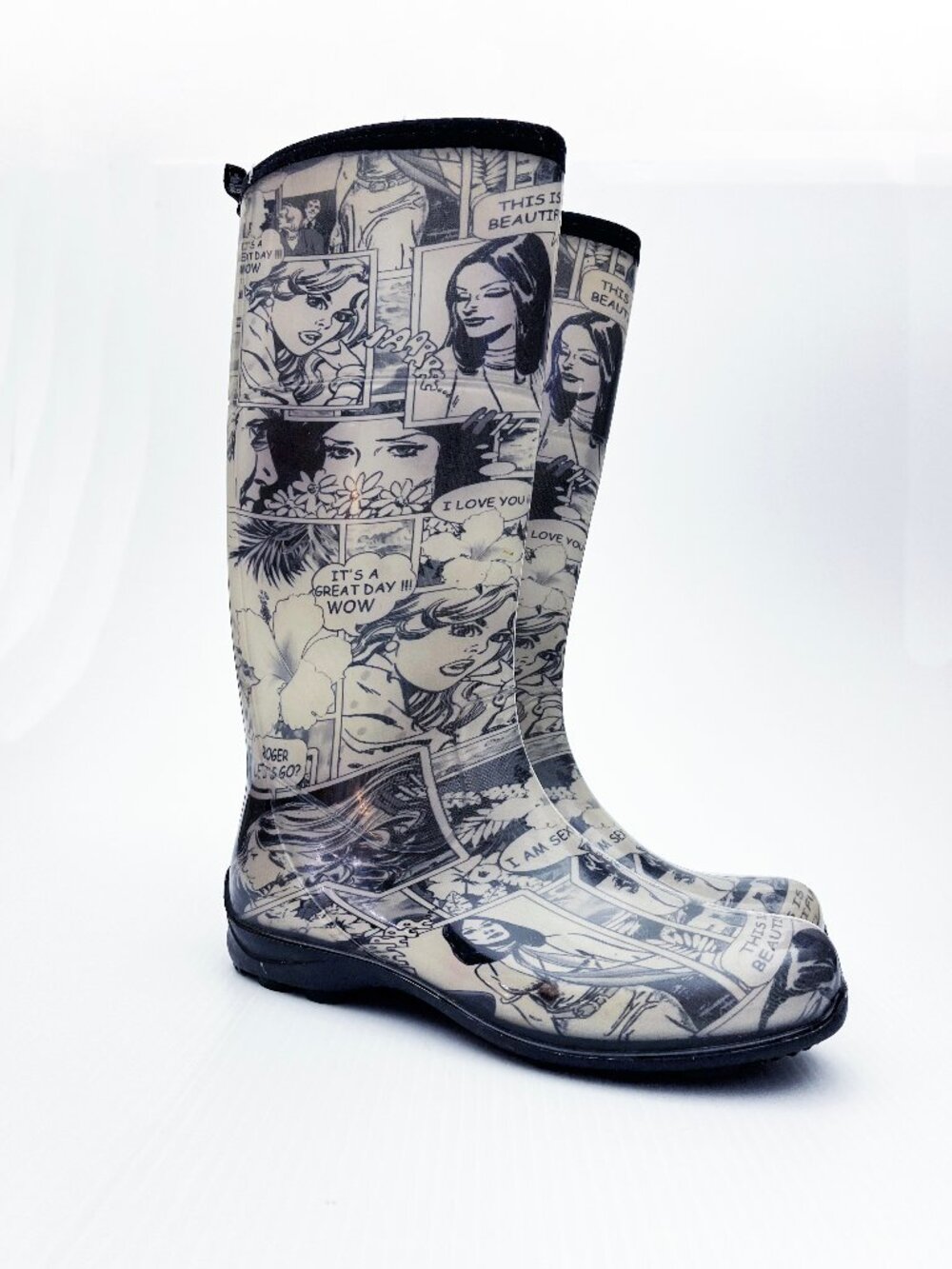 Kamik Comic Strip Rain Boots womens 10